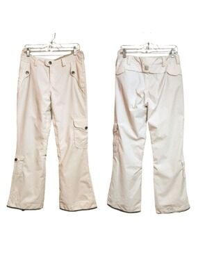 Millennium Three White Cargo Ski Snowboard Pants Medium